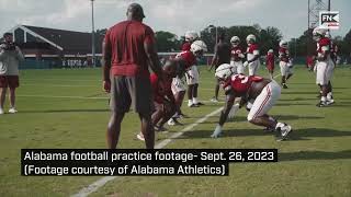Alabama football practice footage- Mississippi State week