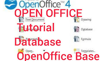 OpenOffice Base Tutorial - How to Create Database and OpenOffice database