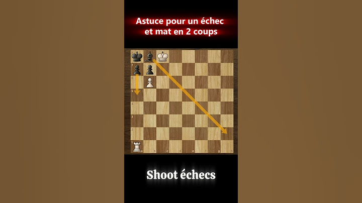 Astuce pour un échec et mat en 2 coups #échecs
