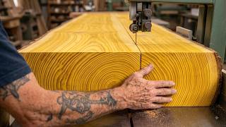 No One Expected These Pine Wood Panels to Become a Stunning Curved Luxury Masterpiece!