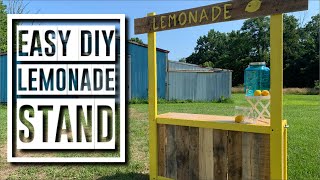 Easy DIY  Rustic Reclaimed Wood Lemonade Stand