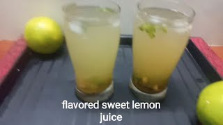 Mint ginger flavored sweet lemon juice recipe / nimboo Pani recipe in tamil