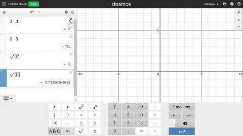 Desmos Graphing Calculator Features: Square Roots and Cube Roots