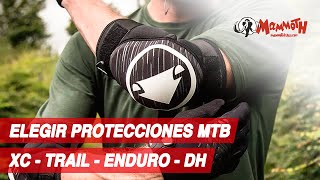 Cómo elegir protecciones para MTB: XC-Trail-Enduro-DH