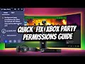 Quick fix enable background permissions for xbox party on your pc