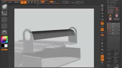 Slice Curve and Polygroups Zbrush (buckle)