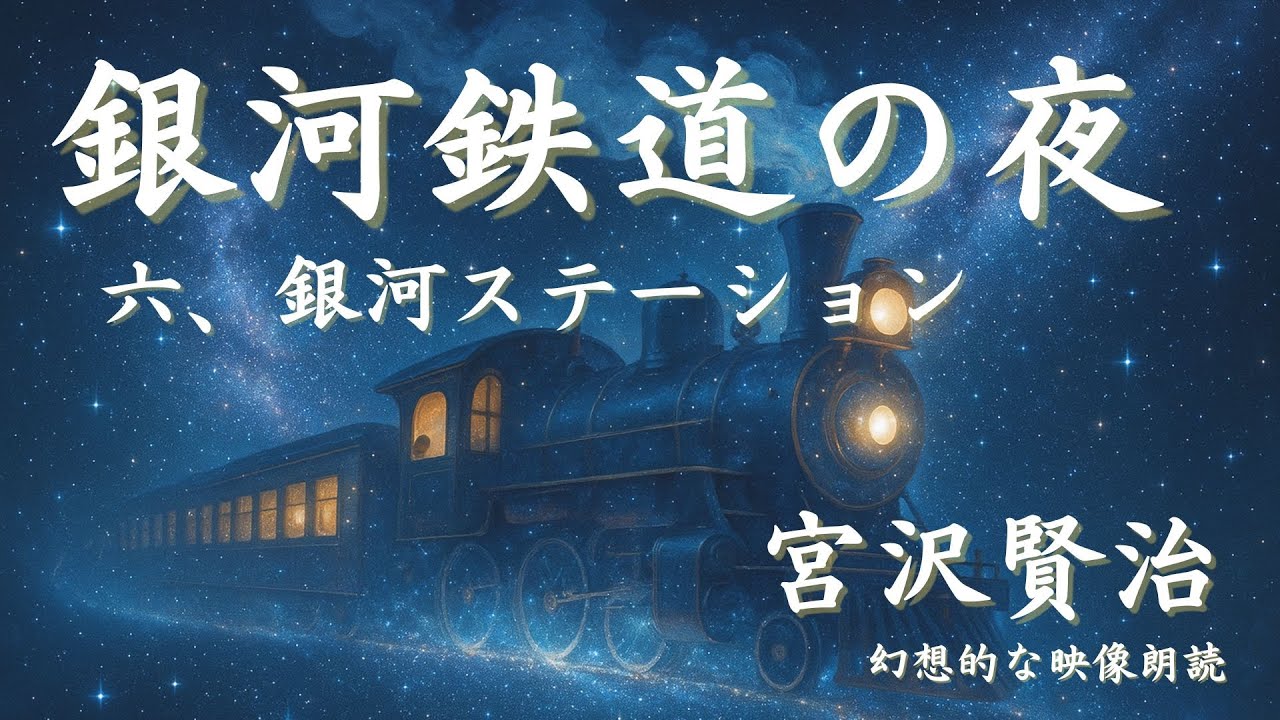 【朗読】銀河鉄道の夜｜六 銀河ステーション｜幻想的な映像とともに｜宮沢賢治