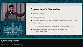 2026 EuroLLVM - Python Bindings for IR2Vec