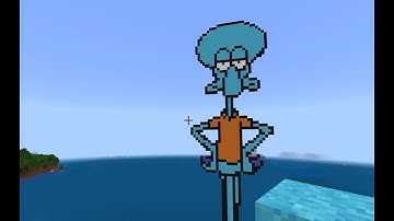 Minecraft Tutorial: How To Make Squidward from SpongeBob SquarePants