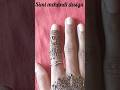 finger mehndi design | easy mehndi design