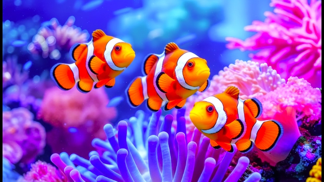The Best 4K Aquarium - Dive Into The Mesmerizing Underwater Realm, Sea Jellyfish, Coral Reefs. #76