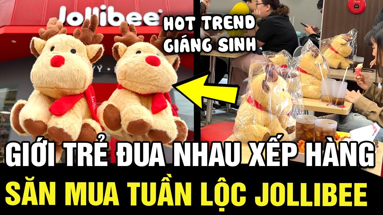 Jollibee tung món quà TUẦN LỘC GIÁNG SINH cực xịn sò, lập tức các cửa hàng đều 'THẤT THỦ' | TÁM TV