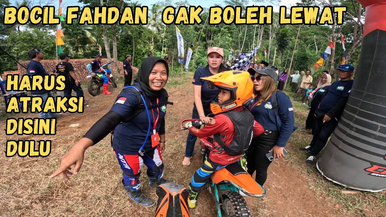 RAMAI PENONTON.. FAHDAN DI ACARA BAKSOS NTA  TRAIL NGASINAN  BENER  PURWOREJO