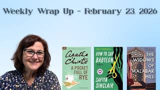 Weekly Wrap Up - February 23, 2026
KAT6A Foundation:
https://kat6a.org/about-kat6a/
March on the Moors Announcement video:
https://youtu.be/_YcUZCYQUP0?si=hO8sspILqpmN3bey
Channels mentioned:
@jenniferlovesbooks
Books finished this week:
How to Say Babylon by Safiya Sinclair
https://bookshop.org/a/113126/9781982132347
A Pocket Full of Rye by Agatha Christie
https://bookshop.org/a/113126/9780062073655
The Widows of Malabar Hill by Sujata Massey
https://bookshop.org/a/113126/9781616959760
Currently Reading:
The Bees by Laline Paull
https://bookshop.org/a/113126/9780062331175
Between Two Rivers: Ancient Mesopotamia and the Birth of History by Moudhy Al-Rashid
https://bookshop.org/a/113126/9781324036425
The Echoes by Evie Wyle
https://bookshop.org/a/113126/9781101871904
Enter Ghost by Isabella Hammad
https://bookshop.org/a/113126/9780802163301
Flirting with Disaster by Naina Kumar
https://bookshop.org/a/113126/9780593723906
Still LIfe by Louise Penny
https://bookshop.org/a/113126/9780312541538
Pango store: @melinda995200
My Bookshop Affiliate page:
https://bookshop.org/shop/awebofstories
Hashtags:
#books #booktube #smallbooktuber #weeklywrapup #weeklyreading #readingupdate #readingwrapup
Interested in Libro.fm? Use this referral link!
https://libro.fm/referral?rf_code=lfm181649
Interested in Book of the Month? Use this referral link!
https://www.mybotm.com/577008671417
Other places you can find me:
Goodreads: www.goodreads.com/awebofstories
The Storygraph: awebofstories
Instagram and threads: webofstories
Facebook: www.facebook.com/mdawnott
Voxer: mdawnott
Bluesky: mdawnott.bsky.social
Email: awebofstories@gmail.com
Come visit my Discord Channel!
https://discord.gg/5rxSBya8gA Weekly Wrap Up - February 23, 2026