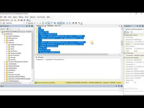 How to declare Transactions in SQL Server - YouTube