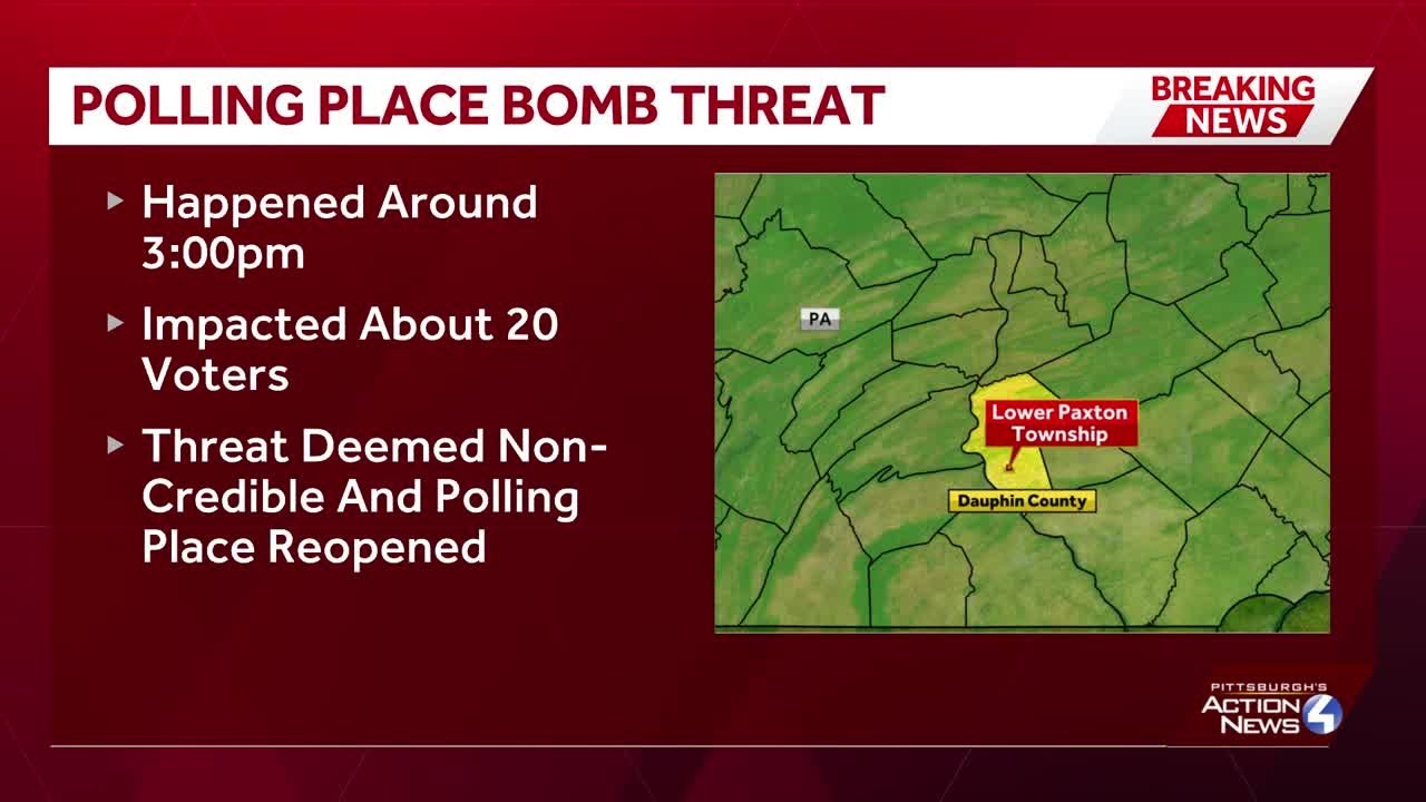 Bomb threat disrupts voting at Pennsylvania polling location inside elementary school