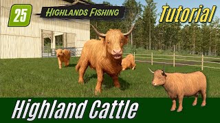FS25 Tutorial: How to keep Highland Cattle in the Highlands Fishing DLC
