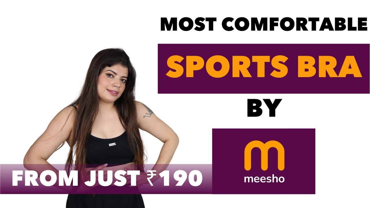 Cheapest Sports Bra from Meesho from ₹190 👙