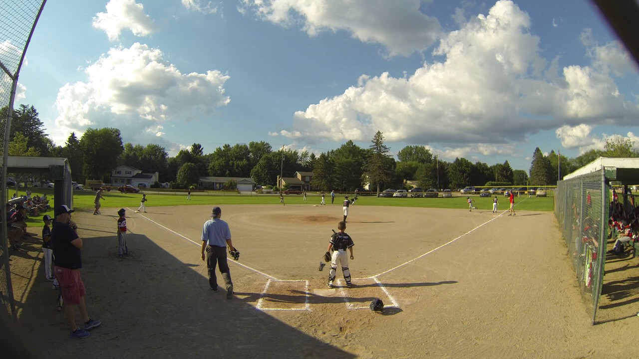 Triple against Okemos in 9U Thornapple Valley Baseball Tournament 2017