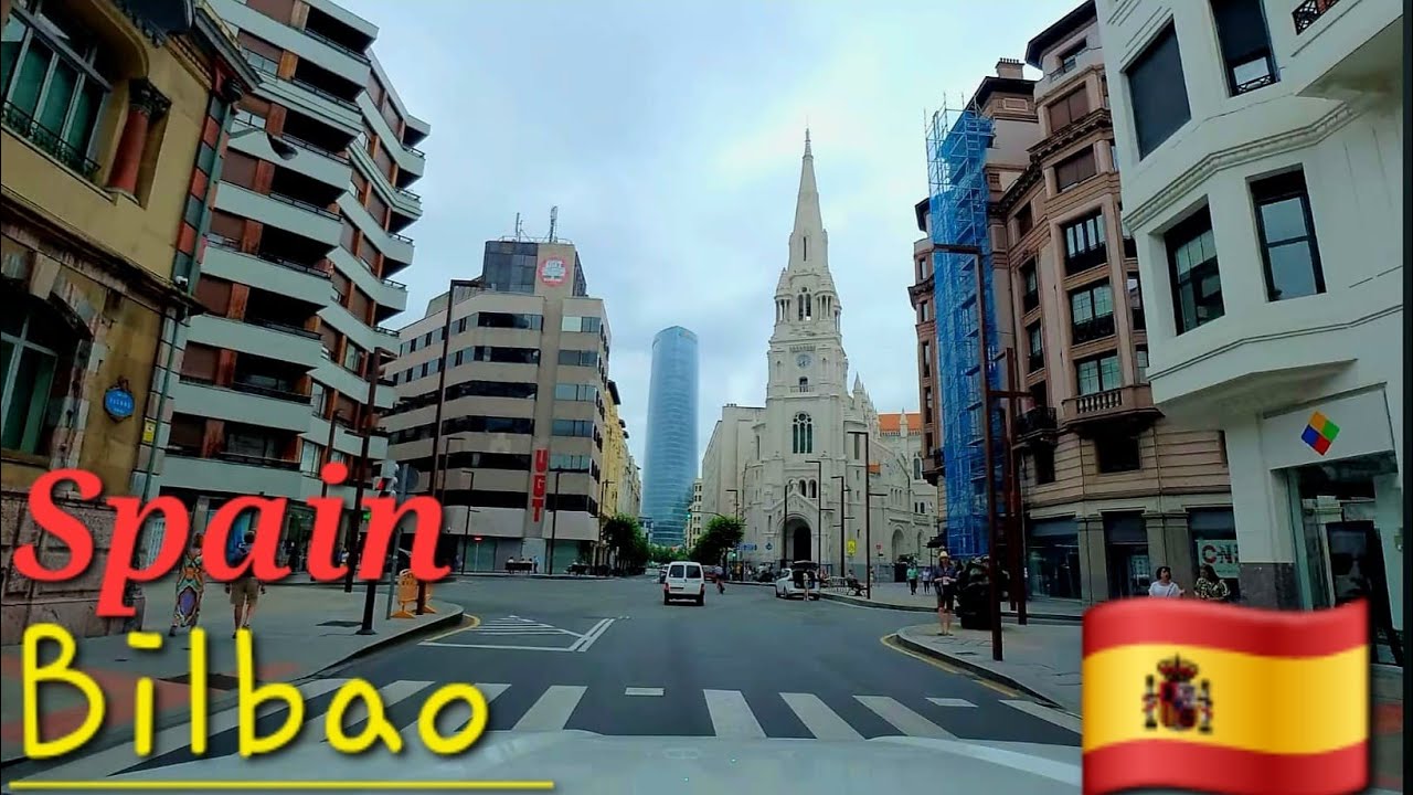 Driving in Bilbao Spain