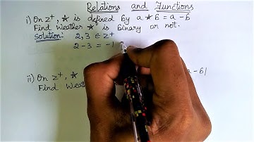 Maths | Relations and Functions | Binary Operations | Examples | Easy Method