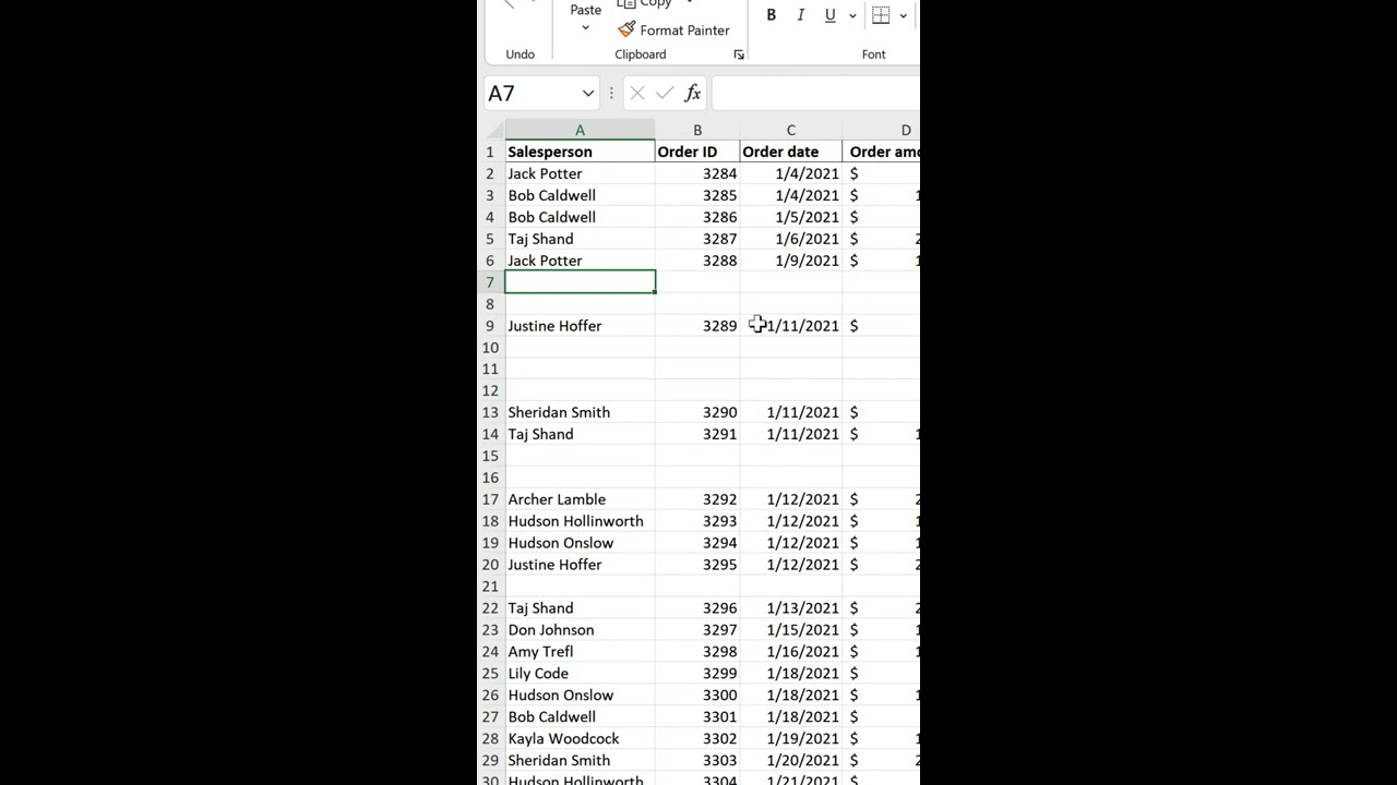 Delete Empty Rows With These Excel Shortcuts Shorts