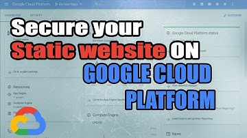 SSL for STATIC WEBSITE on GOOGLE CLOUD PLATFORM