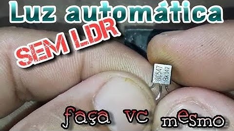 Luz automática SEM LDR 100%sucata,muito fácil