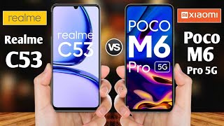 WHICH IS BEST POCO M6 PRO VS REALME C53 IN TELUGU