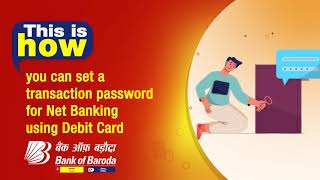 #ThisIsHow to set Baroda Connect (Net banking) transaction password using Debit Card - #BankofBaroda screenshot 4