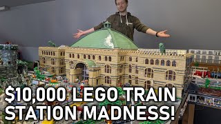 $10,000 LEGO Madness: I Built This Train Station Over 4 Years!