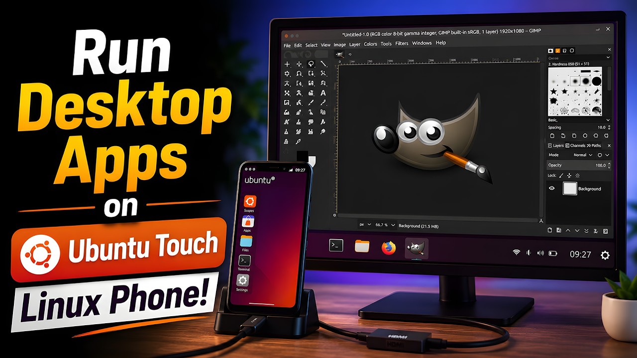 Run Desktop Apps on Ubuntu Touch Phone! - YouTube