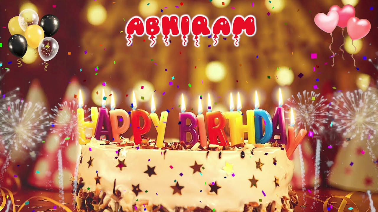 ABHIRAM Birthday Song  Happy Birthday Abhiram