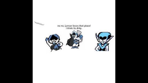 Lancer would never..  Right? #deltarunememe #deltarune #memes #undertale #tobyfox