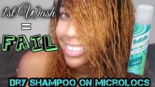 Microlocs vs Dry Shampoo| First Wash Day FAILURE