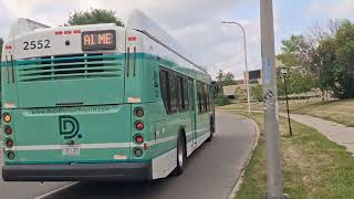 (Brand new) DDOT bus #2552 New Flyer XE40 Xcelsior on Route 52 Chene to Nevada and Van Dyke