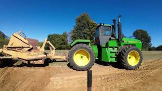 Big John Tackles The Hard Jobs; John Deere 8560 and Reynolds 8 yard pan