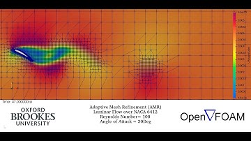 Adaptive Mesh Refinement for NACA airfoil- OpenFoam #cfd #cfdsimulation
