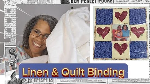 How to Join Binding Ends With NO Overlap or Bulk | Linen Fabric For A Slip? #smallsewingchannel