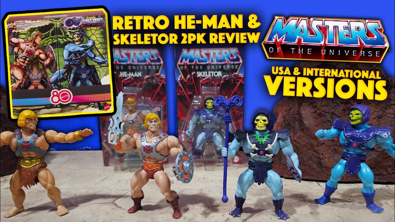 Motu Origins 80th Anniversary He-Man & Skeletor 2 Pack REVIEW