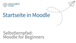 Startseite in Moodle