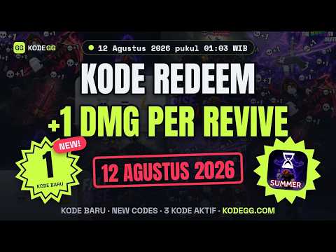 +1 DMG Per Revive Codes (August 2026) 🎁 Kode Terbaru Update 12 Agustus 2026 — KodeGG