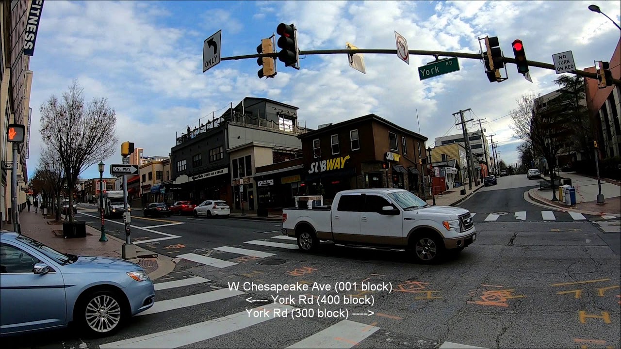 Baltimore (area) Bicycling Short Ride through Towson from Kenilworth