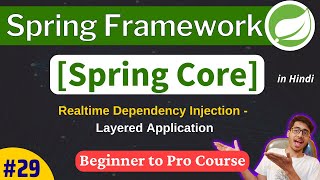 Spring Framework Tutorial: Realtime Dependency Injection-Layered Application | Spring Core Module