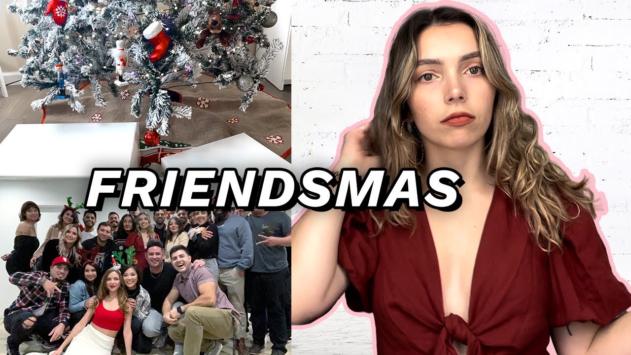 Christmas Party Vlog | Wrapping Presents, Get Ready With Me + White Elephant Exchange