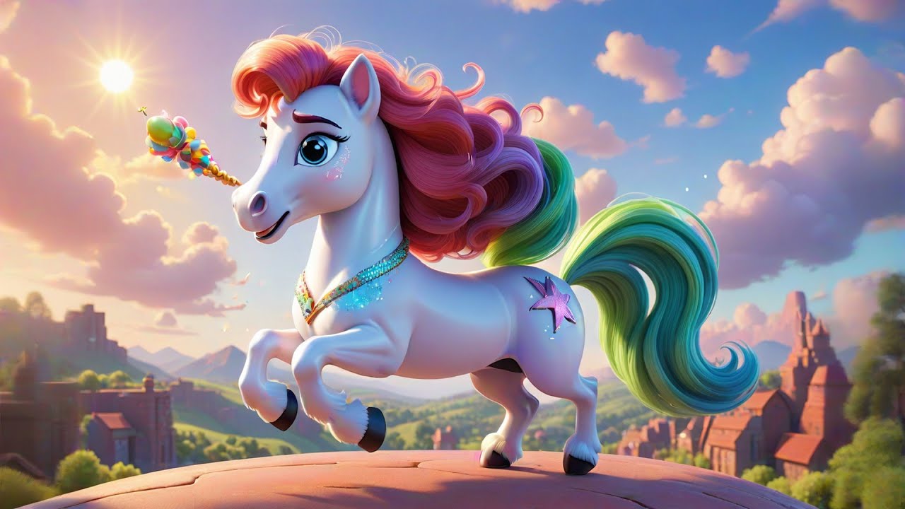 Four Glittery Unicorns Fly High | Unicorn Song for Kids | Preschool Counting & Imagination Rhyme