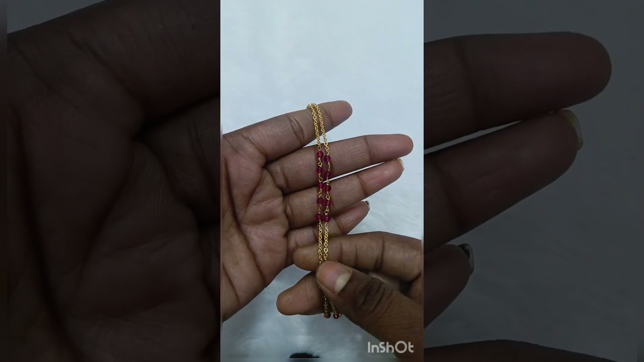 victorian mehendhi polish Locket with ruby beads and premium quality chain 