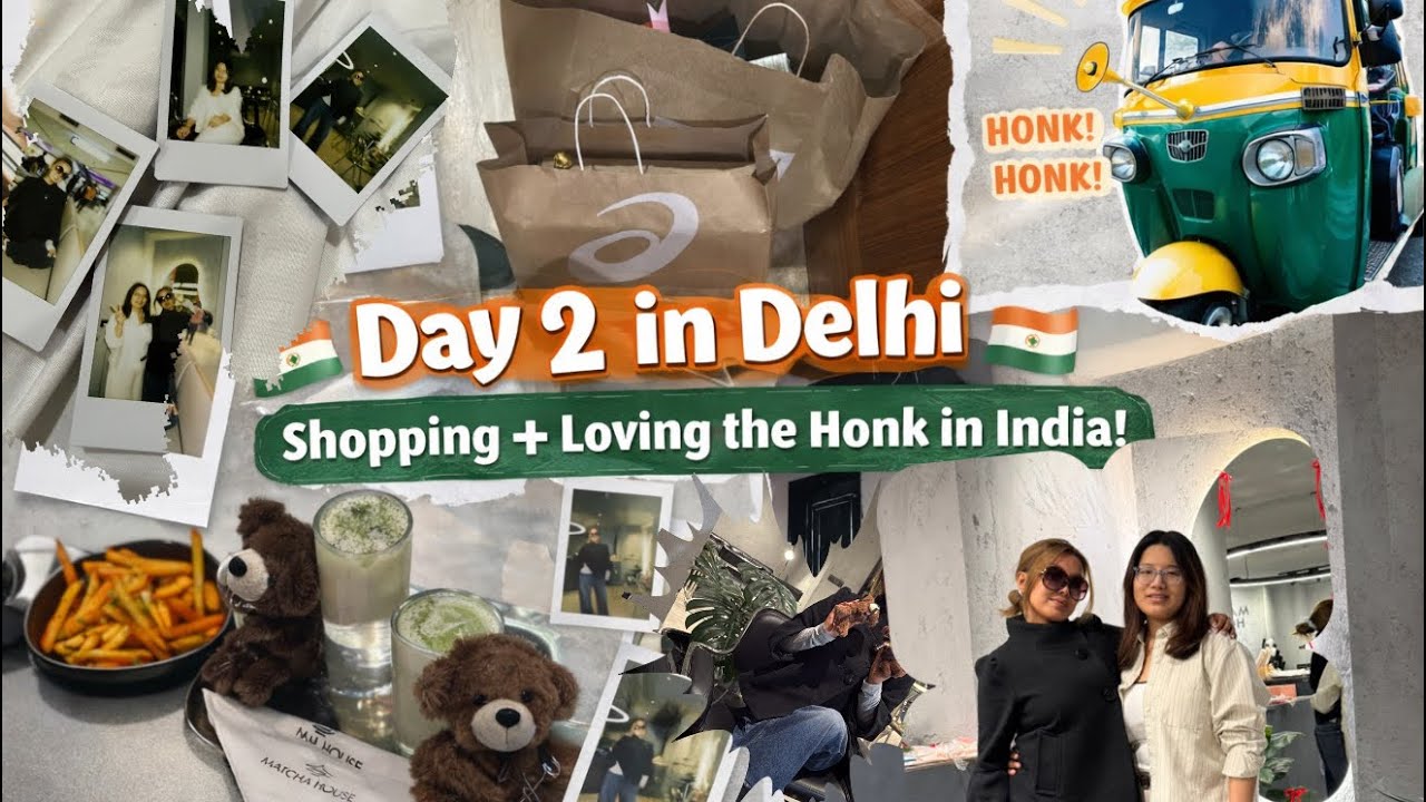 Day 2 Delhi Vlog: Shopping & Honk If You Love India! Chaos, Colors & Constant Honks ❤️🇮🇳