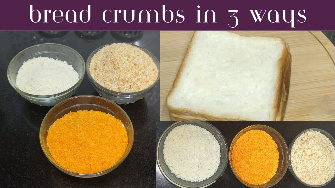 Bread Crumbs in 3ways how to store bread crumbs a year bread crumbs by Asma YouTube