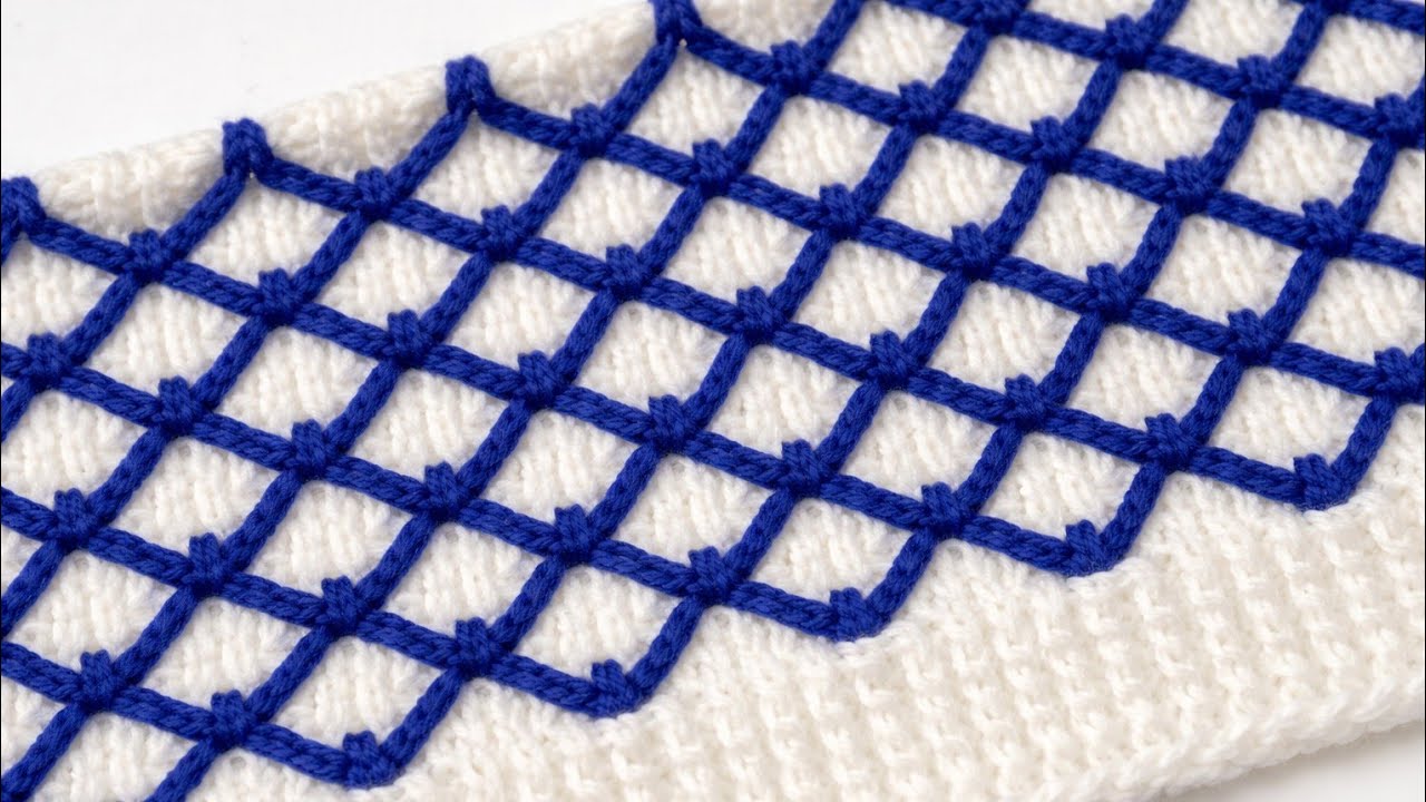 2 रंग का शानदार स्वेटर डिजाइन/Two Colour Sweater Design/Double Colour knitting/Do Rang ka design|